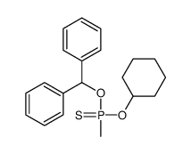 benzhydryloxy-cyclohexyloxy-methyl-sulfanylidene-λ5-phosphane结构式