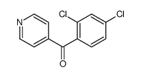 (2,4-dichlorophenyl)-pyridin-4-ylmethanone结构式
