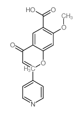 2,4-dimethoxy-5-(3-pyridin-4-ylprop-2-enoyl)benzoic acid picture