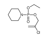 1-[2-chloroprop-2-enoxy(ethoxy)phosphoryl]piperidine Structure