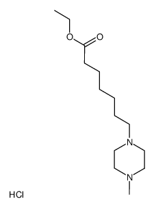 7-(4-Methyl-piperazin-1-yl)-heptanoic acid ethyl ester; hydrochloride结构式