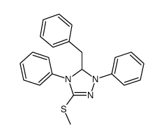 5-benzyl-3-methylsulfanyl-1,4-diphenyl-4,5-dihydro-1H-[1,2,4]triazole Structure