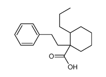 1-(2-phenylethyl)-2-propylcyclohexane-1-carboxylic acid结构式