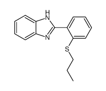 2-(2-propylsulfanylphenyl)-1H-benzimidazole结构式