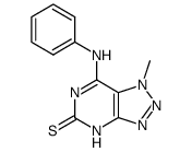 7-anilino-1-methyl-1,4-dihydro-[1,2,3]triazolo[4,5-d]pyrimidine-5-thione Structure