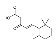 3-oxo-5-(2,2,6-trimethylcyclohexyl)pent-4-enoic acid Structure