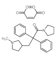 but-2-enedioic acid; 3-(1-methylpyrrolidin-3-yl)-2,2-diphenyl-1-pyrrolidin-1-yl-propan-1-one structure