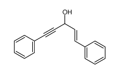 (E)-3-hydroxy-1,5-diphenyl-4-penten-1-yne结构式