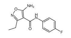 4-Isoxazolecarboxamide,5-amino-3-ethyl-N-(4-fluorophenyl)-(9CI)结构式