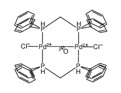 Pd2(μ-CO)Cl2(μ-dppm)2 Structure