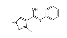 1,3-dimethyl-N-phenylpyrazole-4-carboxamide结构式