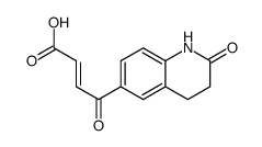 4-oxo-4-(2-oxo-3,4-dihydro-1H-quinolin-6-yl)but-2-enoic acid结构式
