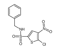 N-benzyl-5-chloro-4-nitrothiophene-2-sulfonamide结构式