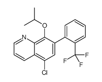 5-chloro-8-propan-2-yloxy-7-[2-(trifluoromethyl)phenyl]quinoline Structure