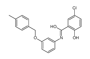 5-chloro-2-hydroxy-N-[3-[(4-methylphenyl)methoxy]phenyl]benzamide Structure