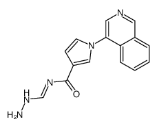 N-(hydrazinylmethylidene)-1-isoquinolin-4-ylpyrrole-3-carboxamide Structure