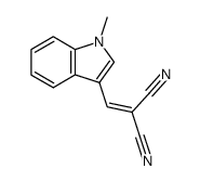 2-[(1-methyl-1H-indol-3-yl)-methylene]malononitrile Structure