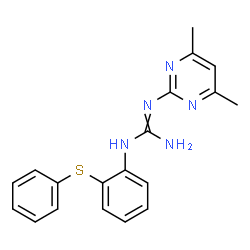 N-(4,6-Dimethylpyrimidin-2-yl)-N'-[2-(phenylthio)-phenyl]guanidine Structure