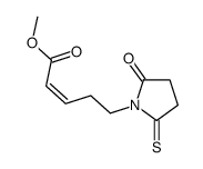 methyl 5-(2-oxo-5-sulfanylidenepyrrolidin-1-yl)pent-2-enoate Structure