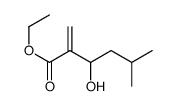 ethyl (3S)-3-hydroxy-5-methyl-2-methylidenehexanoate结构式