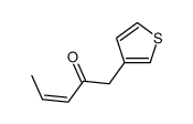 1-thiophen-3-ylpent-3-en-2-one Structure