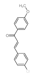 2-Propen-1-one,3-(4-chlorophenyl)-1-(4-methoxyphenyl)- Structure
