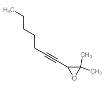 3-hept-1-ynyl-2,2-dimethyl-oxirane结构式