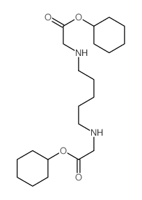 Glycine,N,N'-1,5-pentanediylbis-, dicyclohexyl ester (9CI) structure