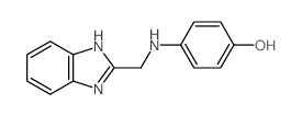 Phenol,4-[(1H-benzimidazol-2-ylmethyl)amino]- Structure