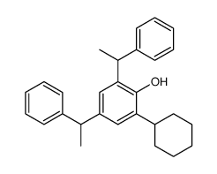 2-Cyclohexyl-4,6-di(α-methylbenzyl)phenol structure