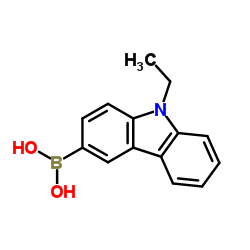 (9-Ethyl-9H-carbazol-3-yl)boronic acid Structure