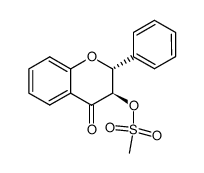trans-3-mesyloxyflavanone Structure