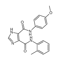 4-N-(4-methoxyphenyl)-5-N-(2-methylphenyl)-1H-imidazole-4,5-dicarboxamide结构式