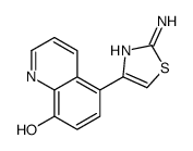 5-(2-amino-1,3-thiazol-4-yl)quinolin-8-ol结构式