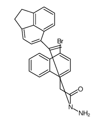 2-(4-bromonaphthalen-1-yl)-N-[1-(1,2-dihydroacenaphthylen-5-yl)ethenyl]acetohydrazide结构式