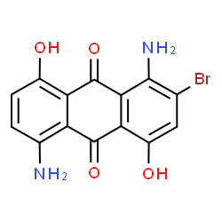 1,5(or 1,8)-diamino-2-bromo-4,8(or 4,5)-dihydroxyanthraquinone structure