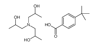 1-[bis(2-hydroxypropyl)amino]propan-2-ol,4-tert-butylbenzoic acid Structure