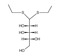 D-LYXOSE-DIETHYLDITHIOACETAL structure