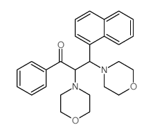1-Propanone,2,3-di-4-morpholinyl-3-(1-naphthalenyl)-1-phenyl- Structure