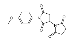 3-(2,5-dioxopyrrolidin-1-yl)-1-(4-methoxyphenyl)pyrrolidine-2,5-dione Structure