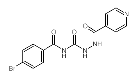 4-bromo-N-[(pyridine-4-carbonylamino)carbamoyl]benzamide结构式