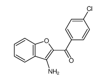 (3-AMINO-1-BENZOFURAN-2-YL)(4-CHLOROPHENYL)METHANONE结构式