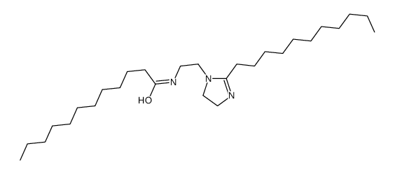 N-[2-(4,5-dihydro-2-undecyl-1H-imidazol-1-yl)ethyl]dodecanamide结构式