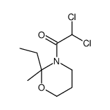 2,2-dichloro-1-(2-ethyl-2-methyl-1,3-oxazinan-3-yl)ethanone结构式