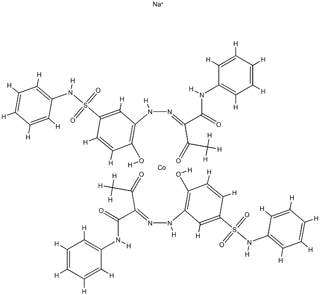 sodium bis[2-[[2-hydroxy-5-[(phenylamino)sulphonyl]phenyl]azo]-3-oxo-N-phenylbutyramidato(2-)]cobaltate(1-) picture