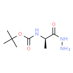 (R)-叔丁基(1-肼基-1-氧代丙烷-2-基)氨基甲酸酯结构式