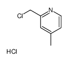 2-(Chloromethyl)-4-methylpyridine hydrochloride structure