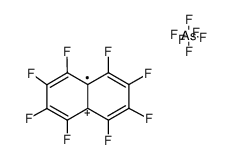 octafluoronaphthalene hexafluoroarsenate(V) Structure