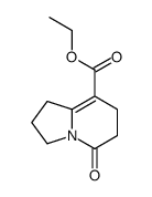 ethyl 5-oxo-2,3,6,7-tetrahydro-1H-indolizine-8-carboxylate结构式