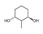 (1RS,3RS)-2-methylcyclohexane-1,3-diol Structure